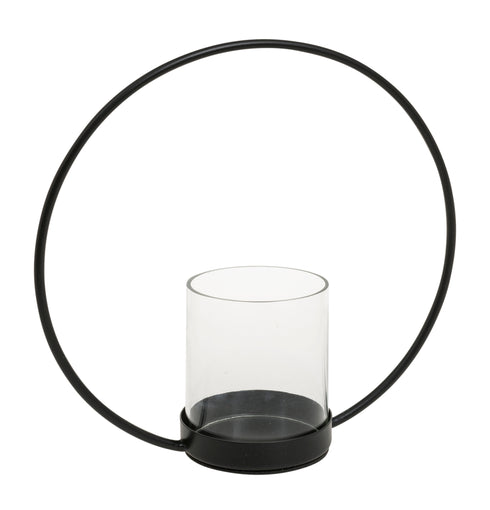 Sander, Candle Holder, H25xW25xD10 cm, Raven